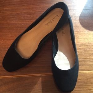 Long Tall Sally black flats, size 10